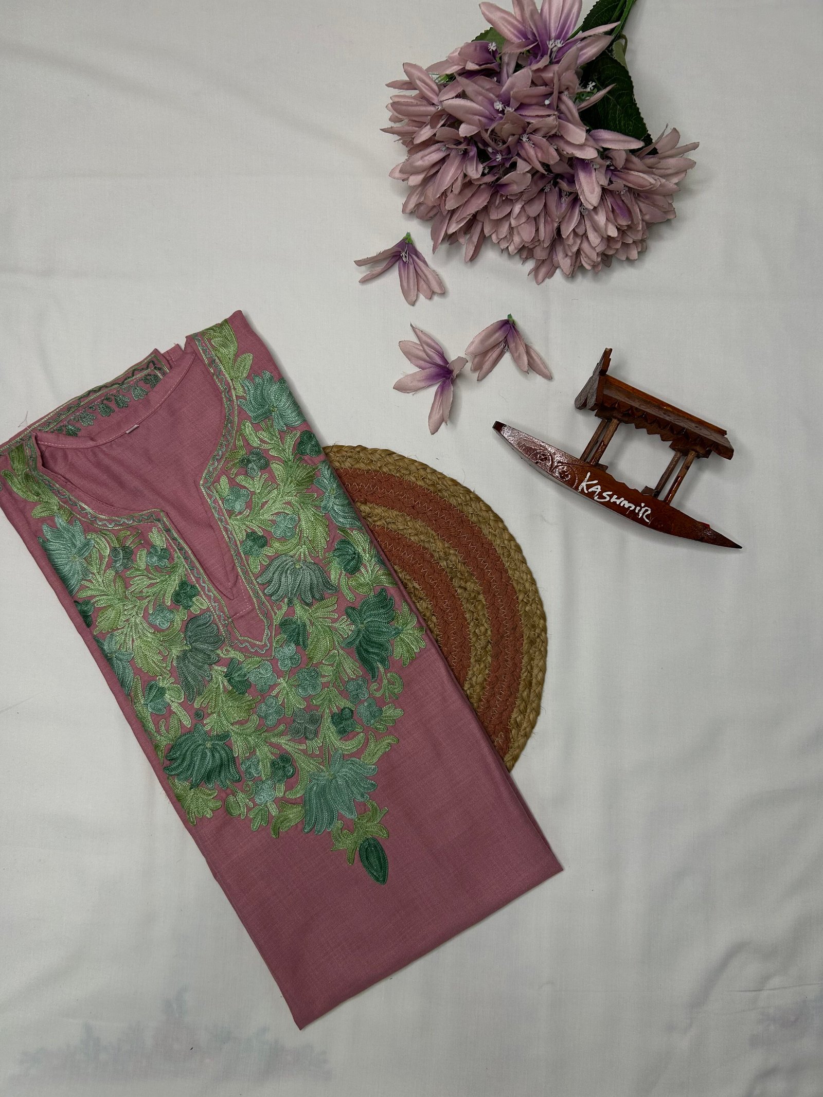 Cotton Long Kurti - Baby Pink