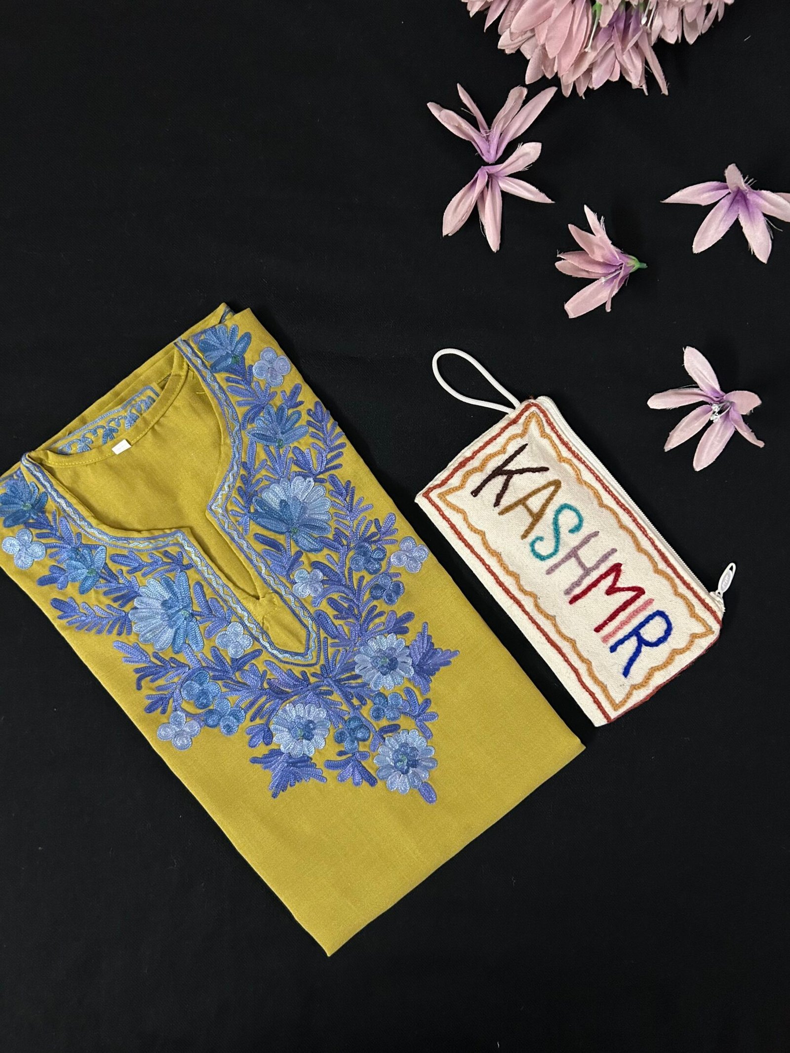 Cotton Short Kurti - Mehndi