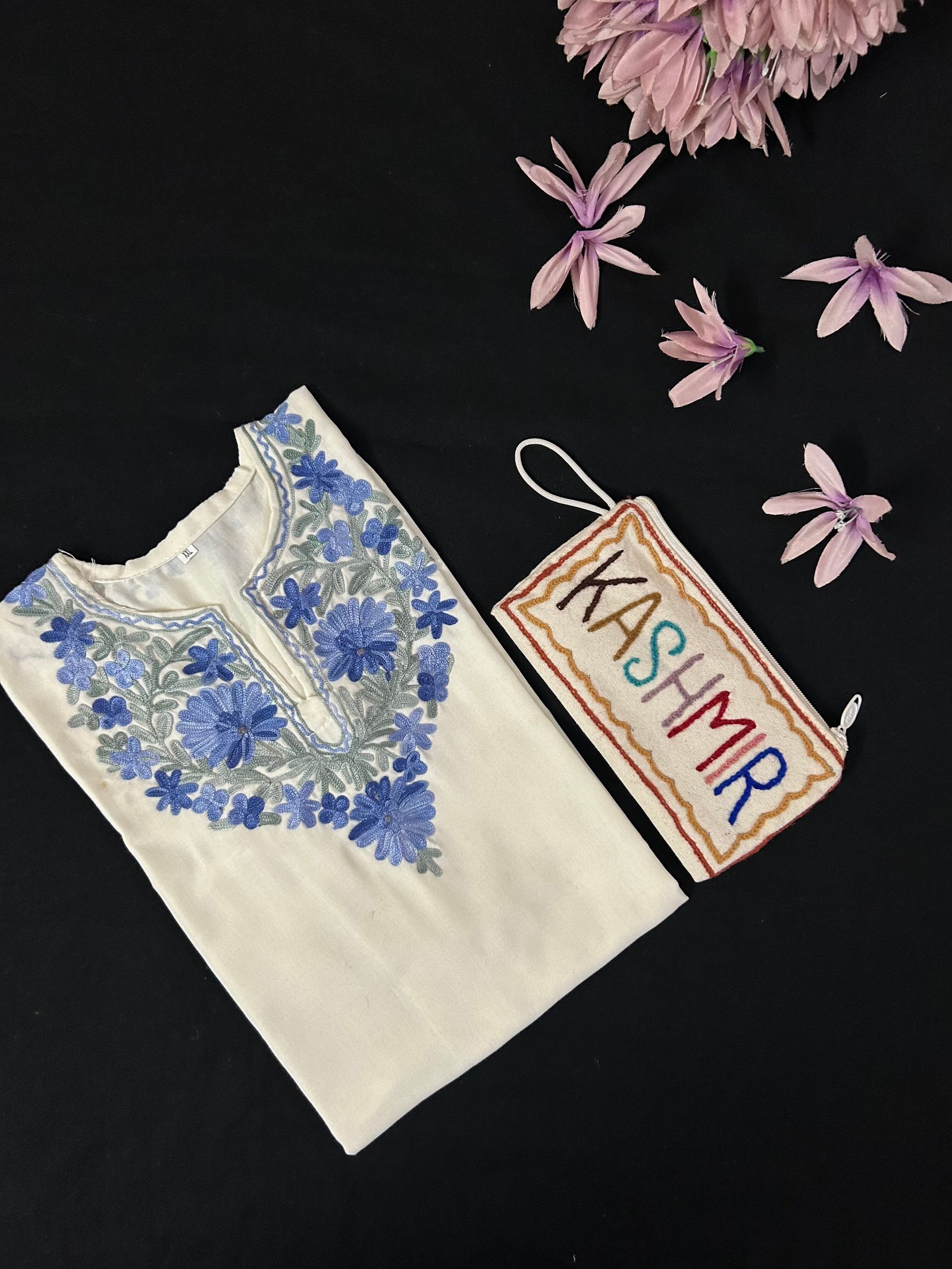 Cotton Short Kurti - White