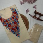 Soft Summer Cotton 3pc Unstitched Suit â€“ Kashmiri Aari