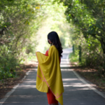 Kashmiri Handwoven Lambswool | Sozni Stole Neemdore – Heena Yellow | Premium Heritage