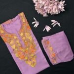 Kashmiri Cotton Coord Set - Lavender
