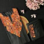 Kashmiri Cotton Coord Set - Black
