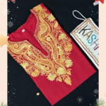 Cotton Short Kurti - Red