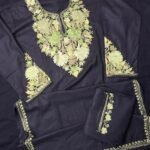 Kashmiri Cotton Coord Set - Black